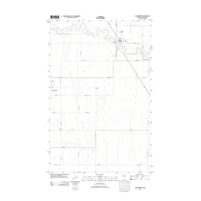2013 Map of Lake Bronson, 2013 Print