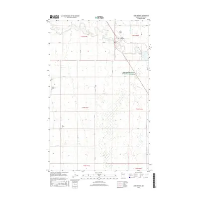 2016 Map of Lake Bronson, 2016 Print