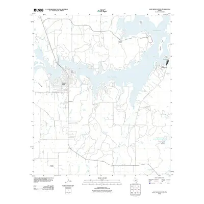 2010 Map of Lake Brownwood, 2010 Print