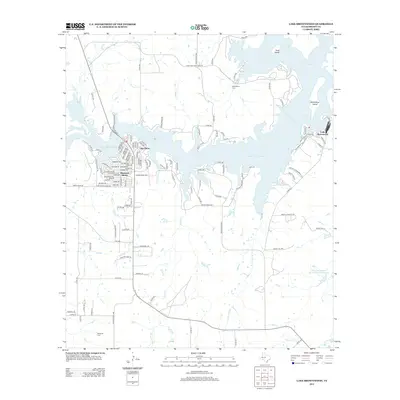 2013 Map of Lake Brownwood, 2013 Print