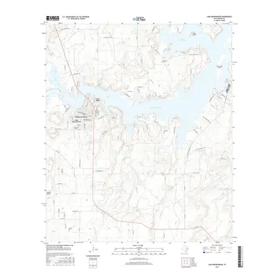 2016 Map of Lake Brownwood, 2016 Print