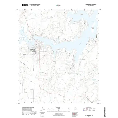 2019 Map of Lake Brownwood, 2019 Print