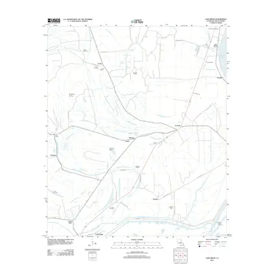 2012 Map of Lake Bruin, 2012 Print