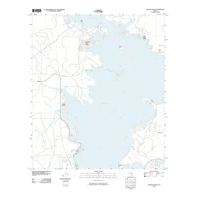 2010 Map of Lake Buchanan, 2010 Print