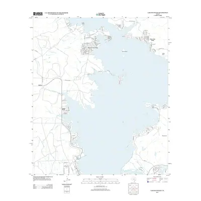 2012 Map of Lake Buchanan, 2012 Print