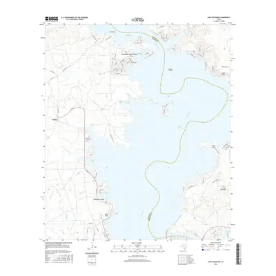 2016 Map of Lake Buchanan, 2016 Print