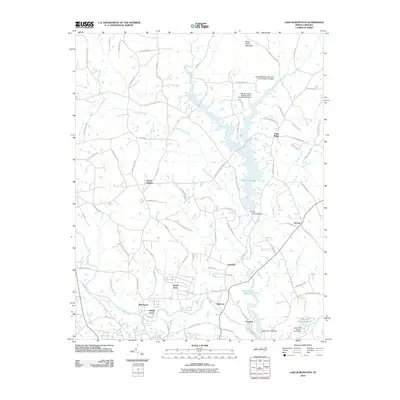 2010 Map of Lake Burlington, 2010 Print
