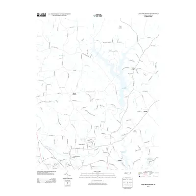 2013 Map of Lake Burlington, 2013 Print
