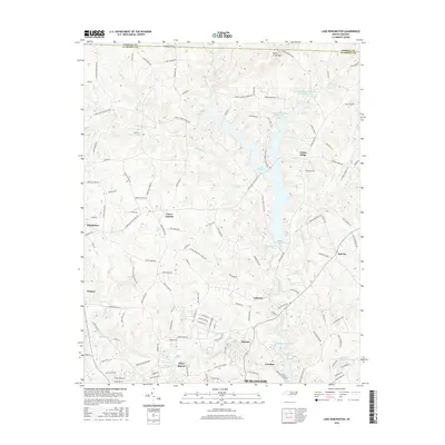 2016 Map of Lake Burlington, 2016 Print