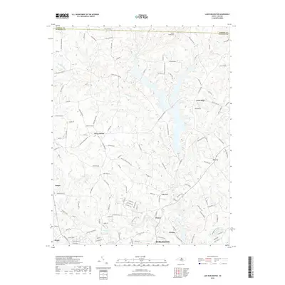 2019 Map of Lake Burlington, 2019 Print