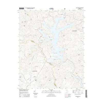 2014 Map of Lake Burton, 2014 Print
