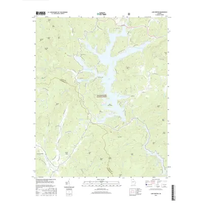 2017 Map of Lake Burton, 2017 Print