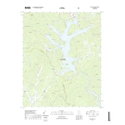2020 Map of Lake Burton, 2020 Print