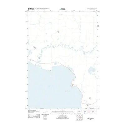 2012 Map of Lake Butte, 2012 Print