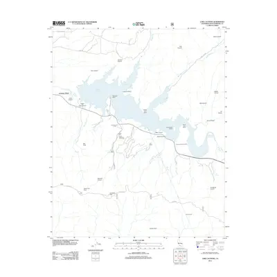 2012 Map of Lake Cachuma, 2012 Print