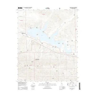 2015 Map of Lake Cachuma, 2015 Print