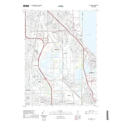 2021 Map of Lake Calumet, 2021 Print