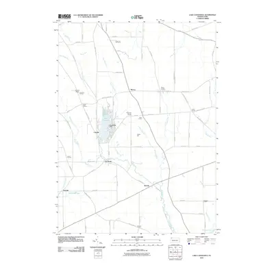 2010 Map of Lake Canadohta, 2010 Print