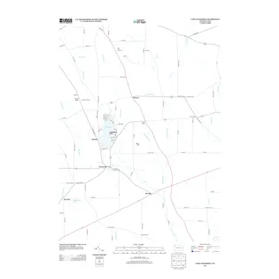 2013 Map of Lake Canadohta, 2013 Print