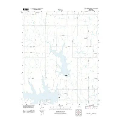 2013 Map of Lake Carl Blackwell, 2013 Print