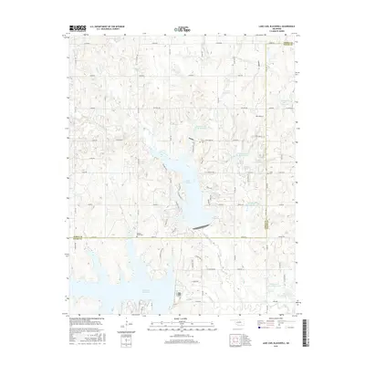 2016 Map of Lake Carl Blackwell, 2016 Print