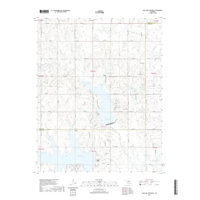 2018 Map of Lake Carl Blackwell, 2018 Print