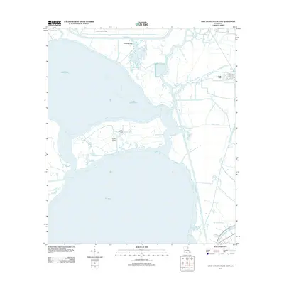 2012 Map of Lake Cataouatche East, 2012 Print