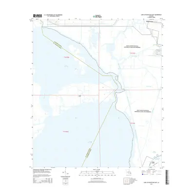 2015 Map of Lake Cataouatche East, 2015 Print