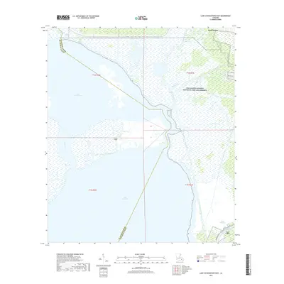 2018 Map of Lake Cataouatche East, 2018 Print