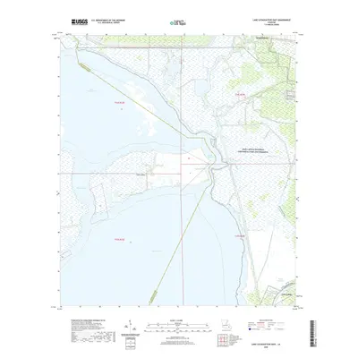 2020 Map of Lake Cataouatche East, 2020 Print