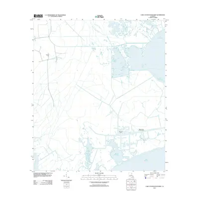 2012 Map of Lake Cataouatche West, 2012 Print