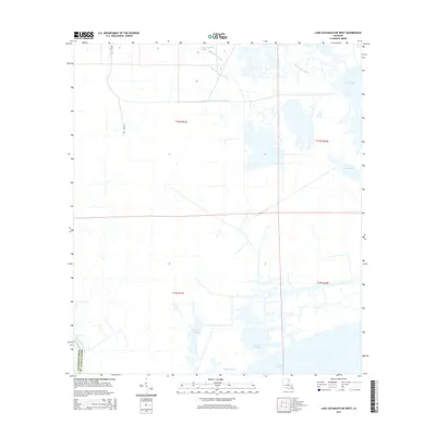 2015 Map of Lake Cataouatche West, 2015 Print
