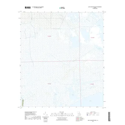 2018 Map of Lake Cataouatche West, 2018 Print