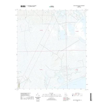2020 Map of Lake Cataouatche West, 2020 Print