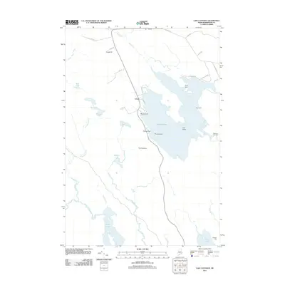 2011 Map of Lake Cathance, 2011 Print