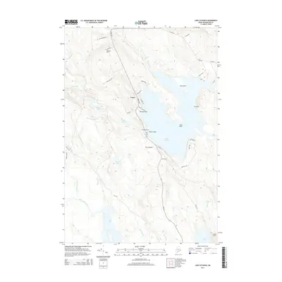 2014 Map of Lake Cathance, 2014 Print
