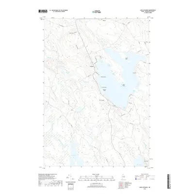 2018 Map of Lake Cathance, 2018 Print