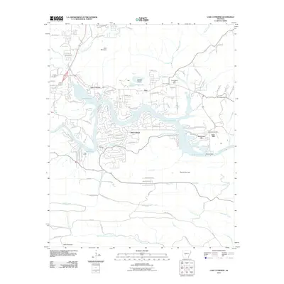 2011 Map of Lake Catherine, 2011 Print