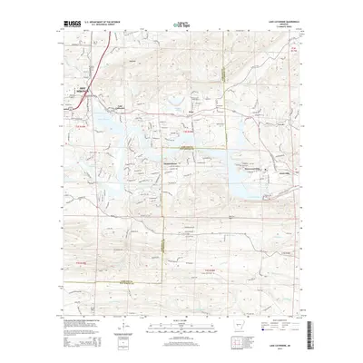 2014 Map of Lake Catherine, 2014 Print