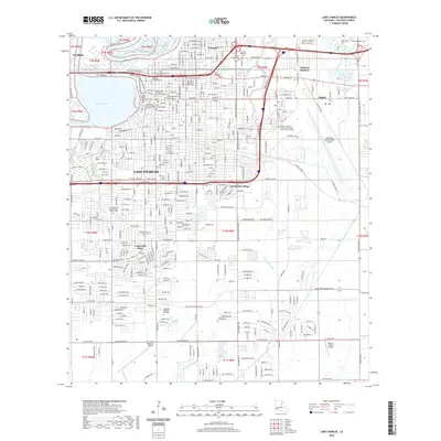 2020 Map of Lake Charles, 2020 Print