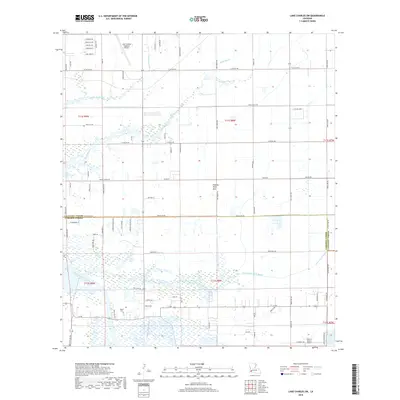 2018 Map of Lake Charles SW, 2018 Print