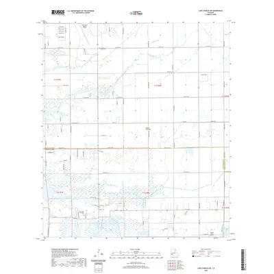 2020 Map of Lake Charles SW, 2020 Print