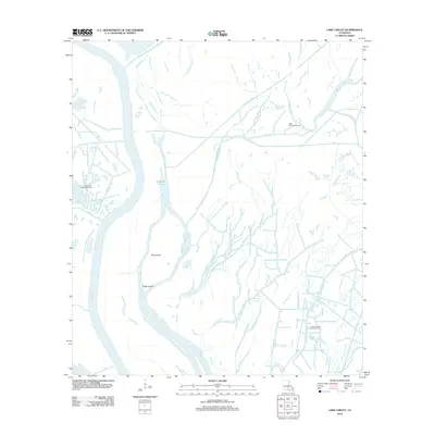 2012 Map of Lake Chicot, 2012 Print