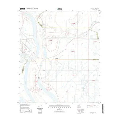2015 Map of Lake Chicot, 2015 Print