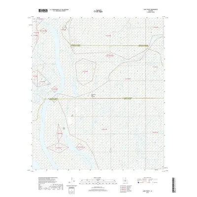 2018 Map of Lake Chicot, 2018 Print