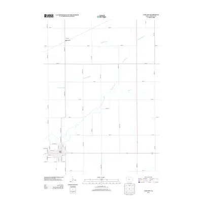 2013 Map of Lake City, 2013 Print
