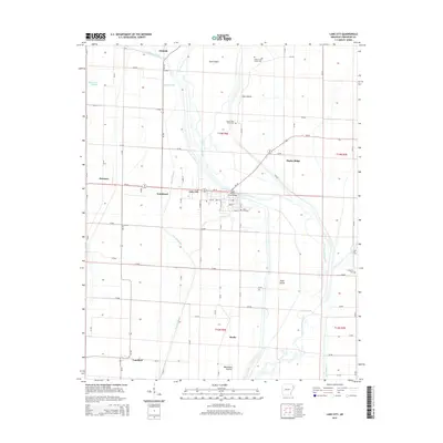 2014 Map of Lake City, 2014 Print