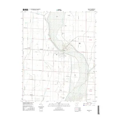 2017 Map of Lake City, 2017 Print