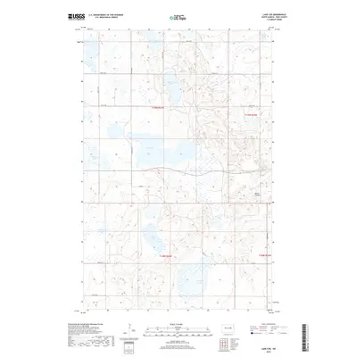 2018 Map of Lake Coe, 2018 Print