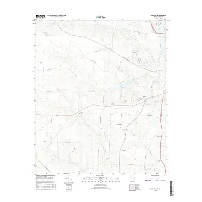 2017 Map of Lake Collins, 2017 Print